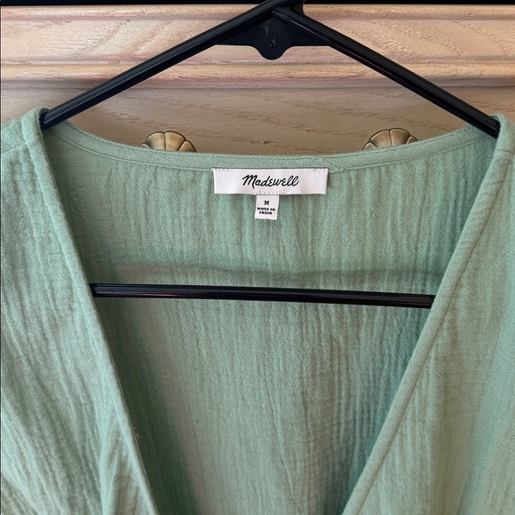 Madewell Tie Front Gauze Top - Picture 6 of 9